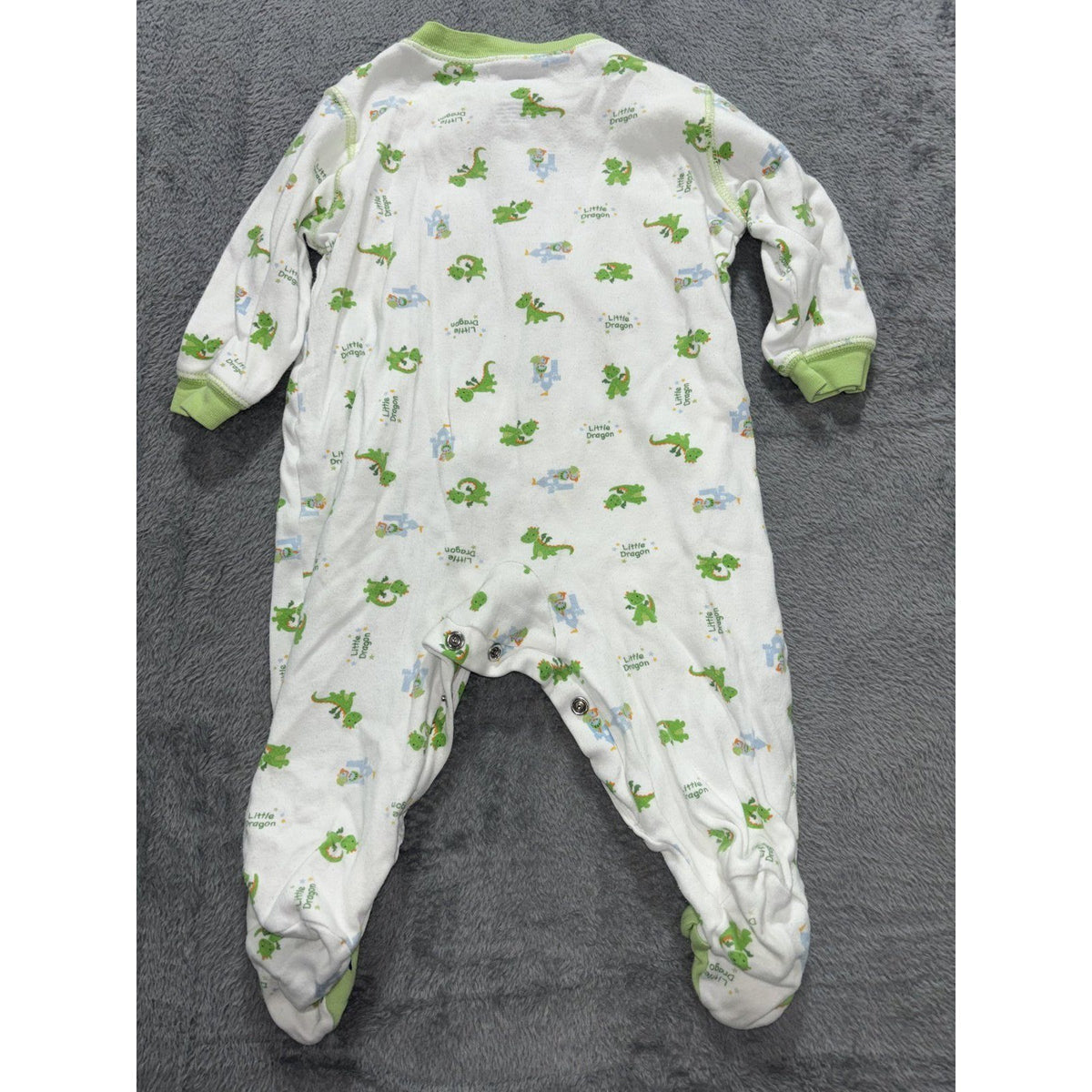 Gerber Baby Boy 3-9M 6 Piece Bundle Sleeper Bodysuits Green Blue Navy