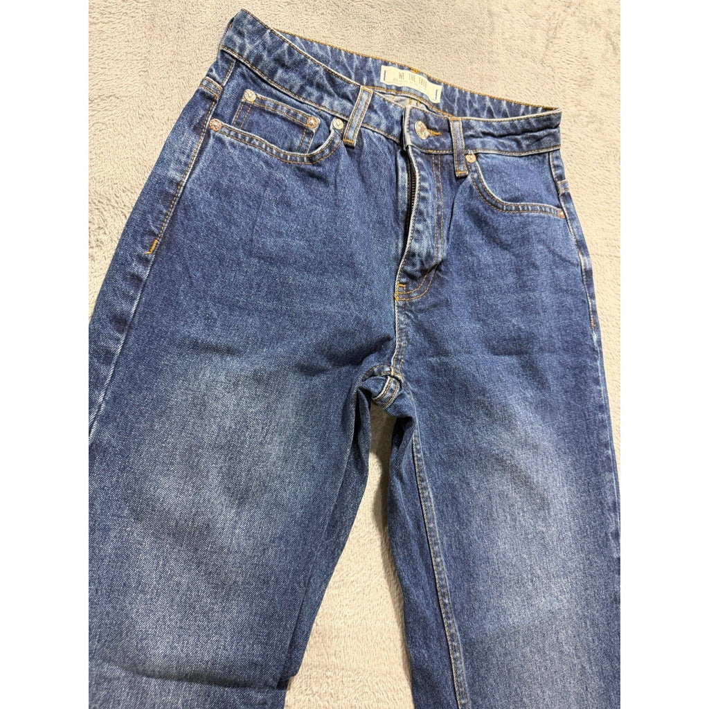 We The Free 24 Blue Jeans Womens High Rise Straight Leg Denim Boho Casual