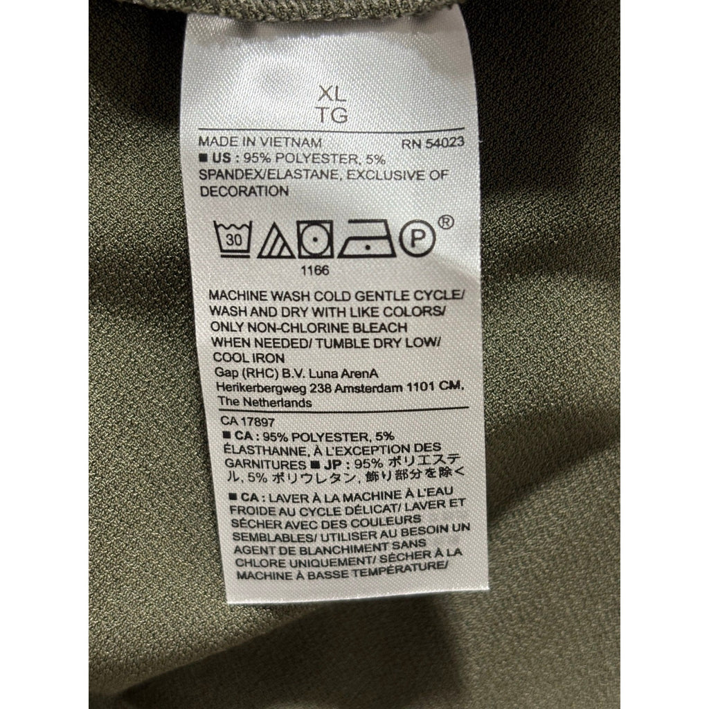 Banana Republic XL Olive Green Womens V-Neck Tunic Top Casual Cozy