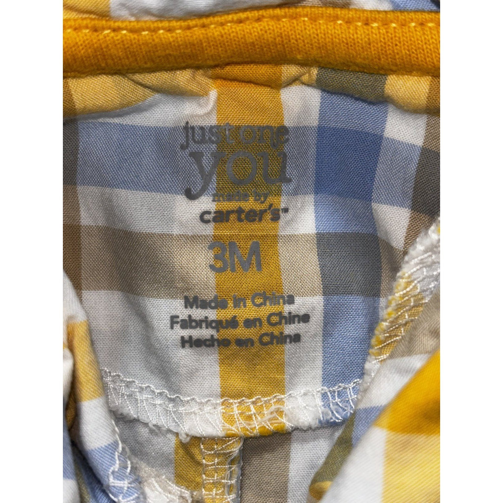 Carter's Just One You Baby Boy 3M 8 Piece Bundle Bunting Sleeper Plaid Pants
