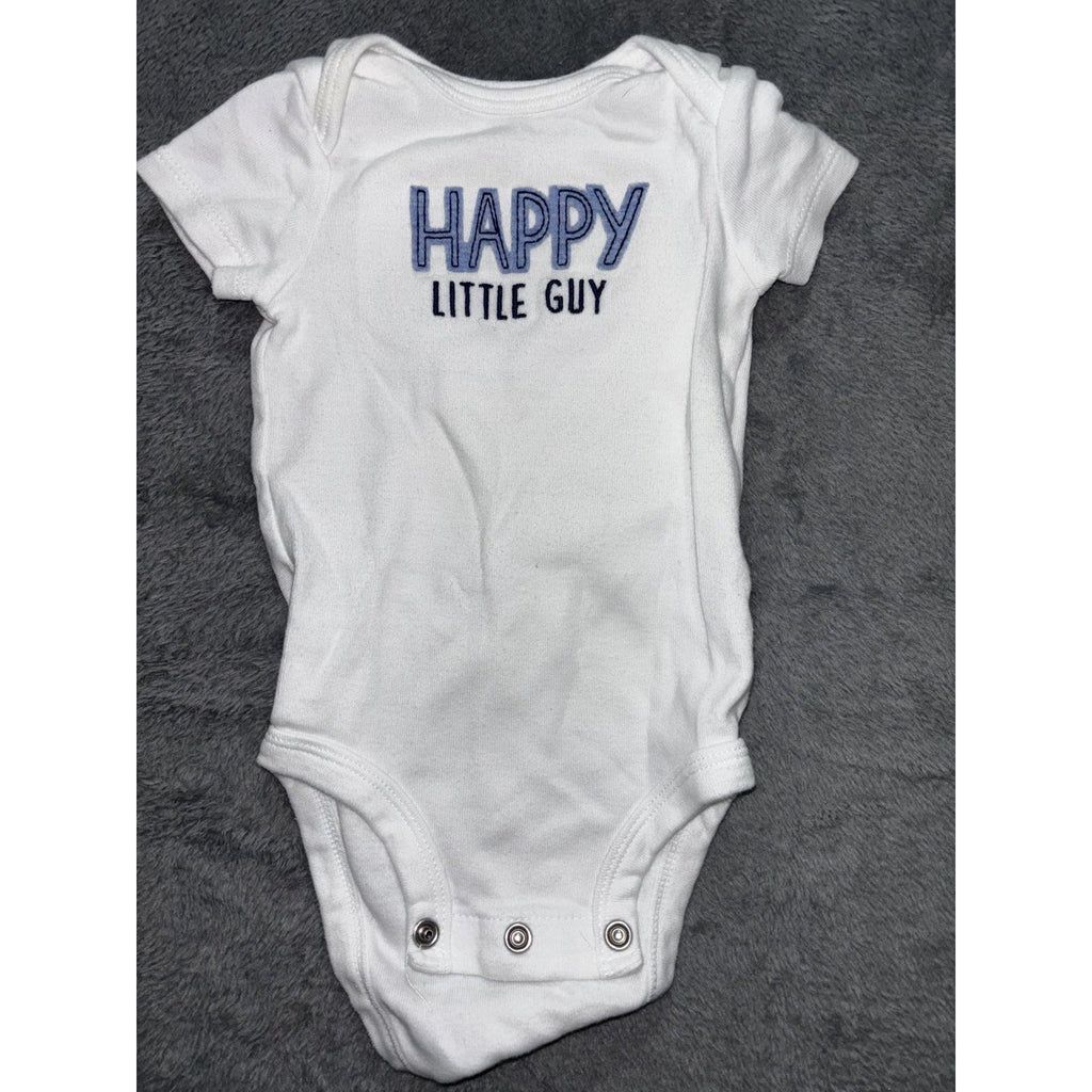 Child of Mine Carter's Baby Boy 0-3M 5 Piece Bundle Top Pants Bodysuits Blue