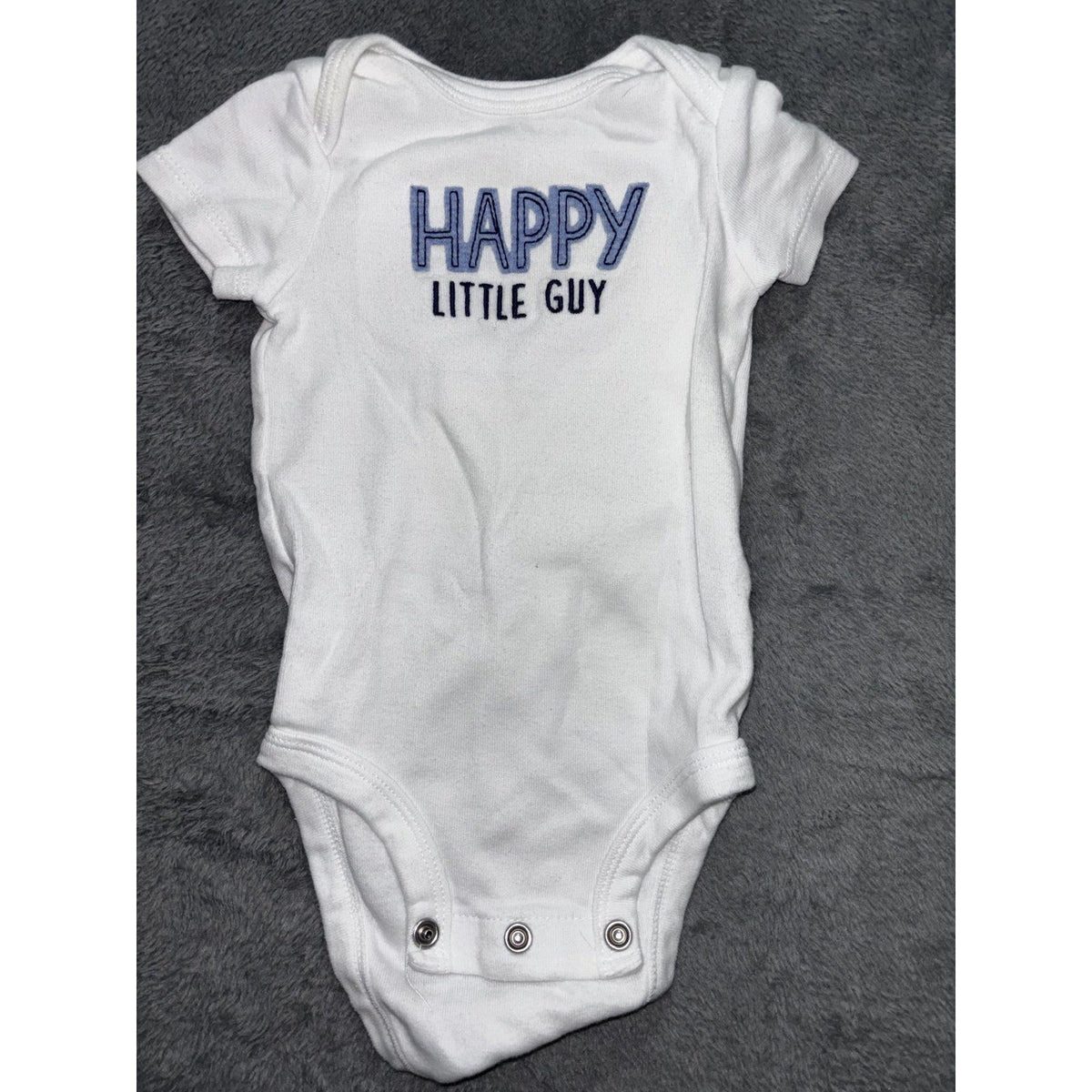 Child of Mine Carter's Baby Boy 0-3M 5 Piece Bundle Top Pants Bodysuits Blue