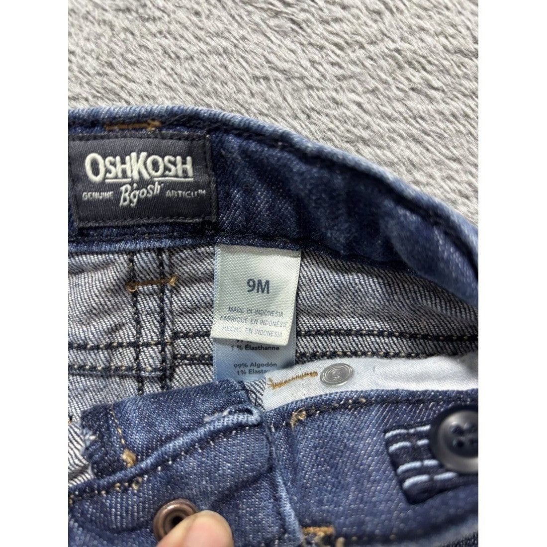 Baby Boy Monster Sleeper Jeans Lot 5 Pcs 9M, photo 9 of 12
