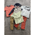 Toddler Boy Polo Hoodie Pants Lot 6 Pcs 3T