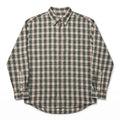 Arrow XLT Green Plaid Flannel Shirt Somerset Twill Long Sleeve Mens