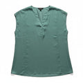 Banana Republic Women's Green V-Neck Blouse Size XL