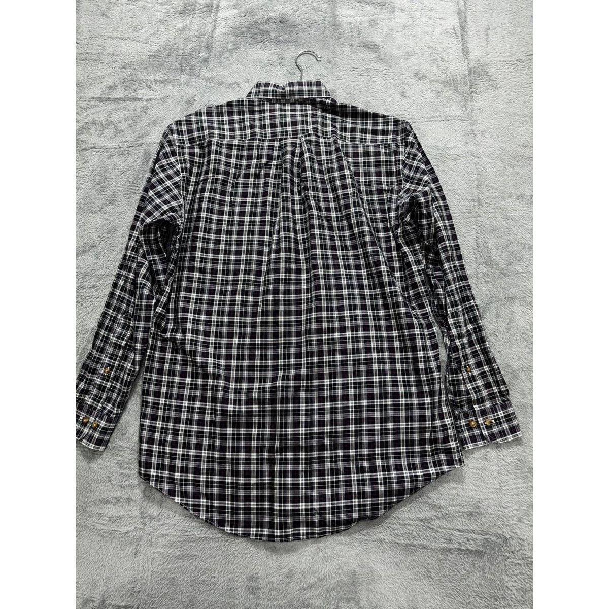 Brooks Brothers Men's Navy White Plaid Shirt Size S, photo 6 of 8