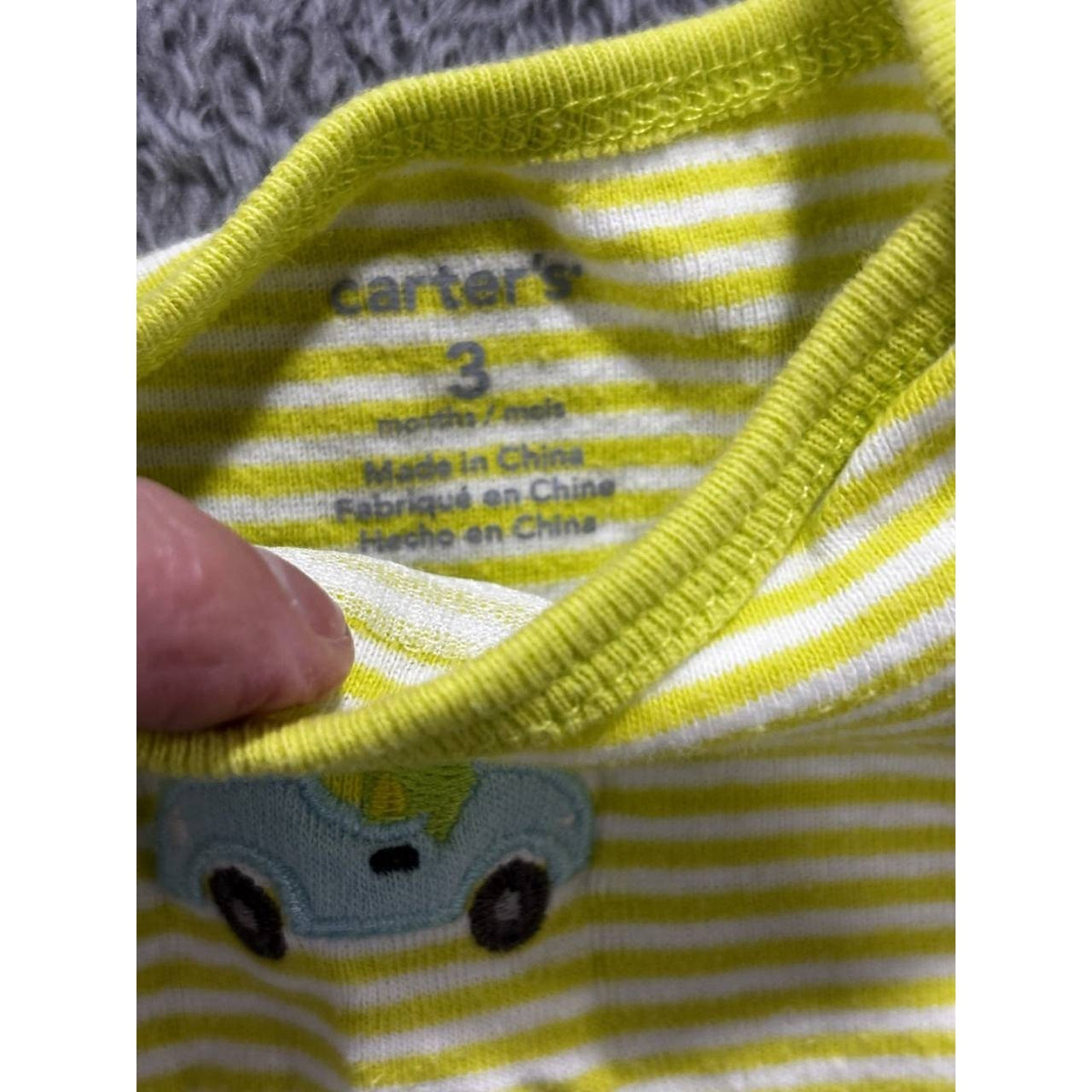 Carter's Baby Boy Overalls Bodysuits Lot 7 Pc 3M, photo 19 of 22