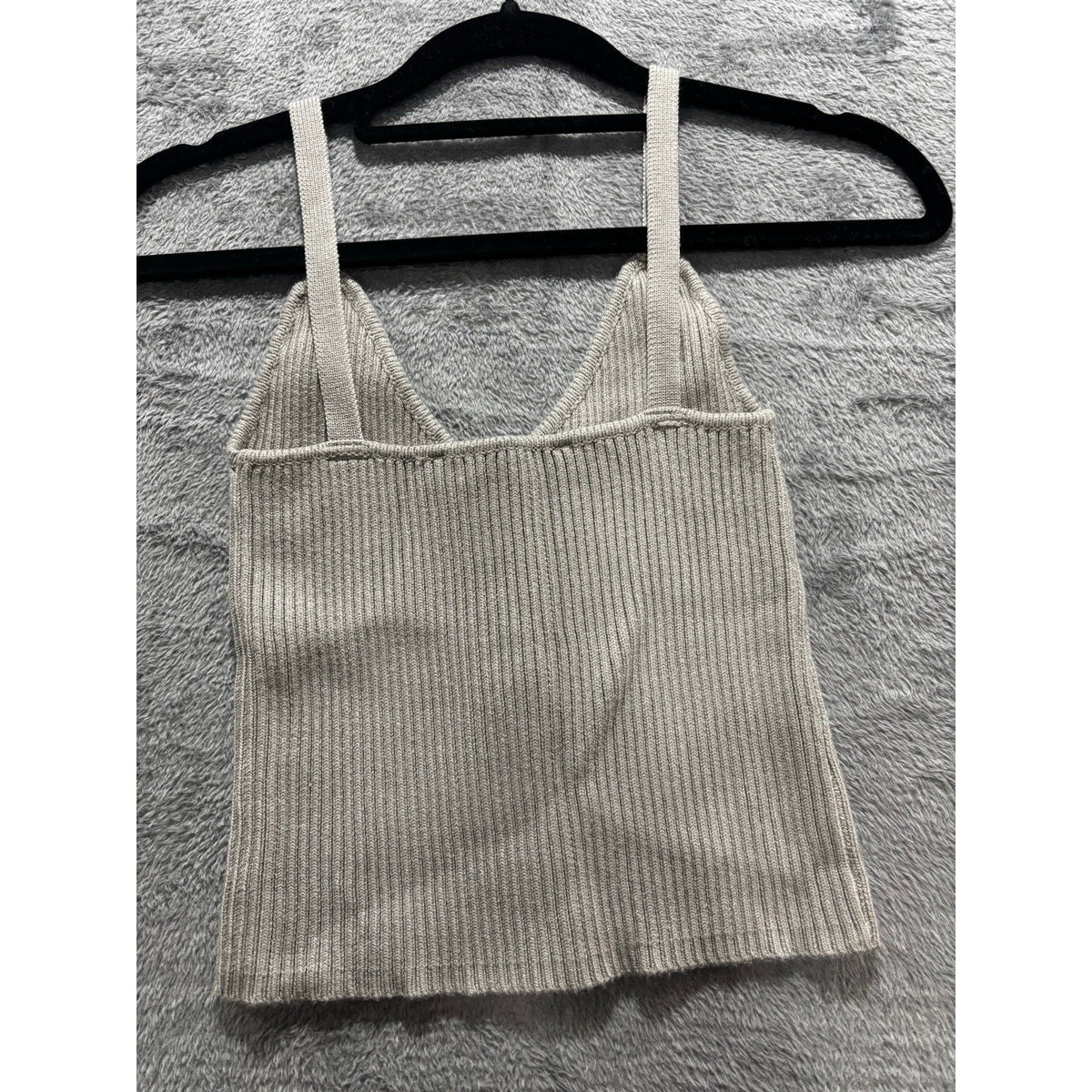Zara Womens S Bundle 3pc Ribbed Tank Crop Top Gray Red