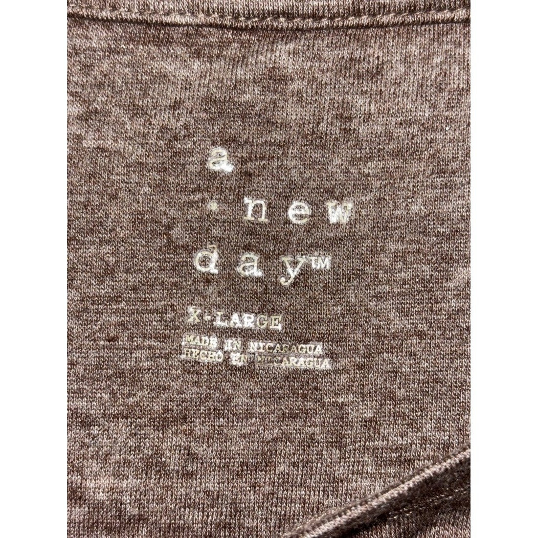 A New Day Women's Brown Long Sleeve Tee Size XL, photo 5 of 10