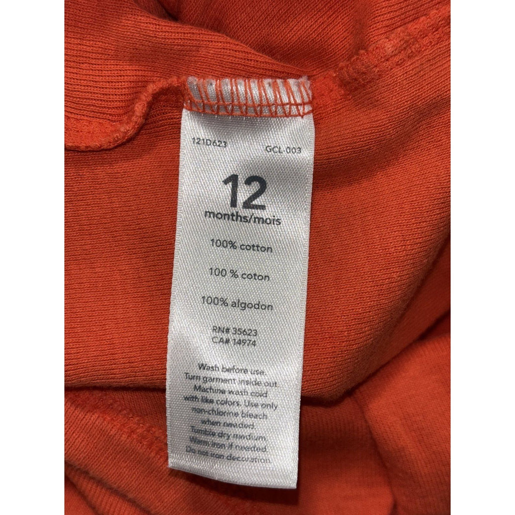 Carter's Baby Boy 12M 7 Piece Bundle Tiger Bodysuits Bomber Pants Orange Black