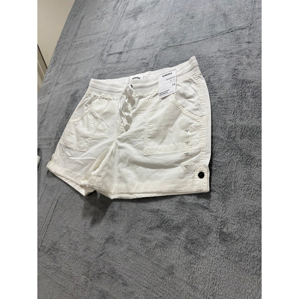 Sonoma Women's White Shorts Size 16, photo 14 of 15