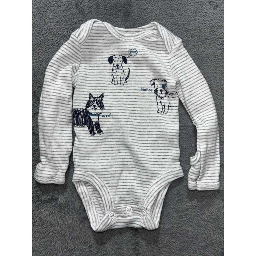 Carter's Baby Boy 3M 7 Piece Bundle Bodysuits Henley Pants Blue Brown Navy