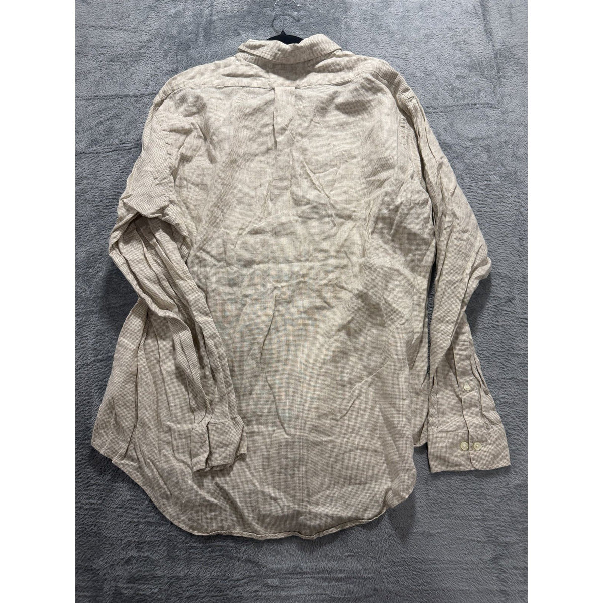 Brooks Brothers Men's Beige Irish Linen Shirt XL, photo 8 of 9
