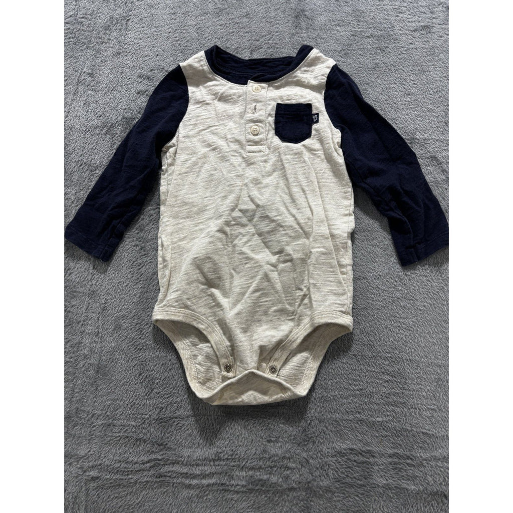 Baby B'gosh Baby Boy 12M 4 Piece Bundle Henley Joggers Hoodie Maroon Gray