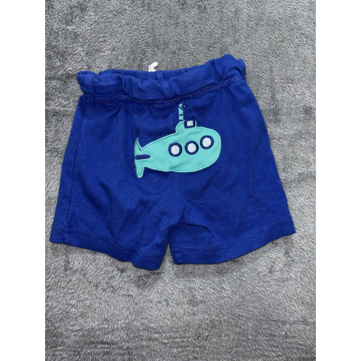 Carter's Okie Dokie 12M Baby 6 Piece Bundle Shark Shirt Tee Tank Shorts Blue