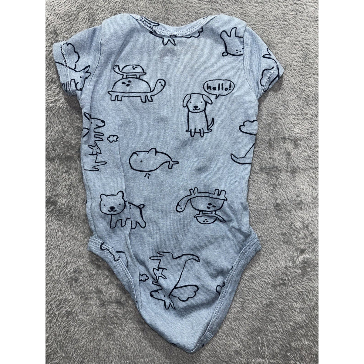 Carter's Baby Boy 3M 7 Piece Bundle Bodysuits Henley Pants Blue Brown Navy