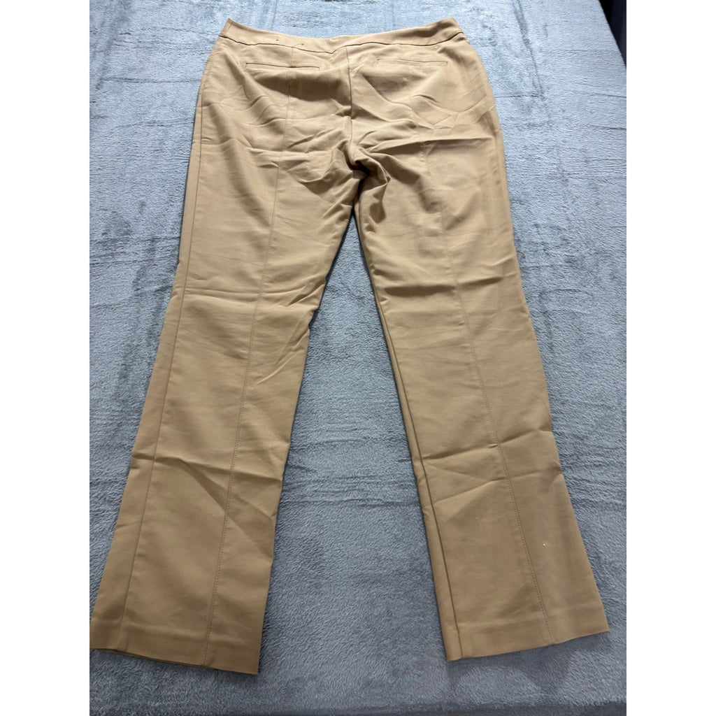 Womens 3 Tall Tan Straight Leg Casual Trousers Chino Pants Vintage Preppy 16
