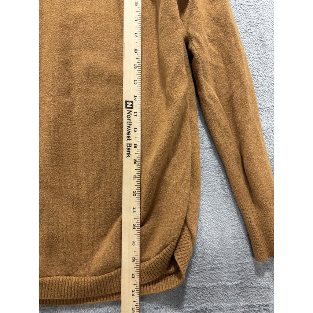 Time and Tru Womens XL (16-18) Caramel Brown Cowl Neck Sweater Pullover Cozy