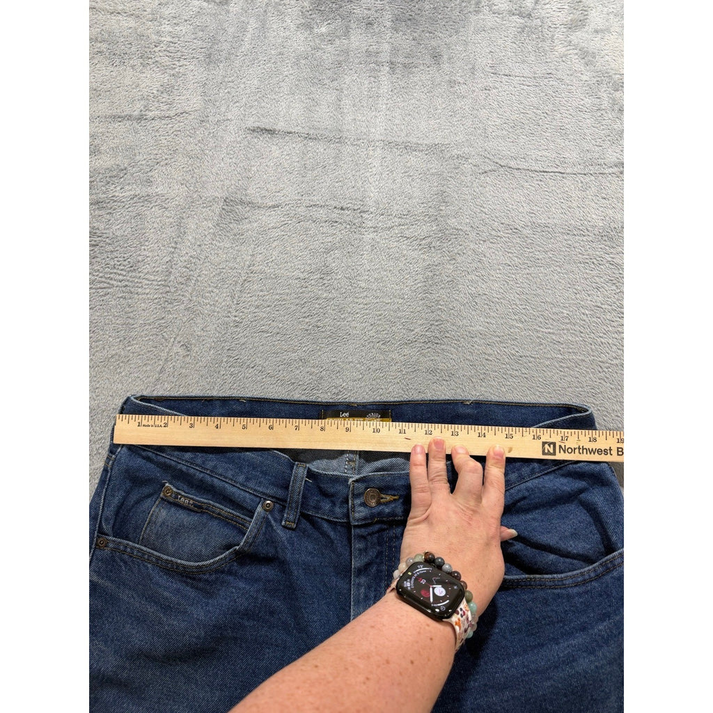 Lee 38x29 Blue Regular Fit Straight Leg Jeans Mens Denim Casual Vintage