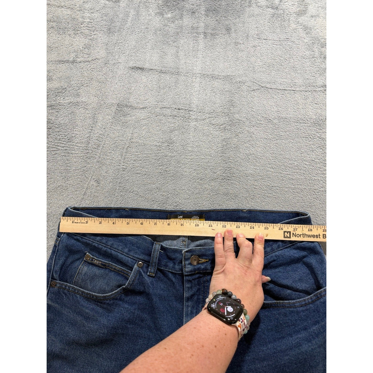 Lee 38x29 Blue Regular Fit Straight Leg Jeans Mens Denim Casual Vintage
