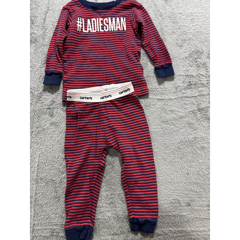 Carter's Baby 12M Football Sleeper, Red Bodysuit and Pajamas 4 Piece Bundle