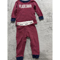 Carter's Baby 12M Football Sleeper, Red Bodysuit and Pajamas 4 Piece Bundle