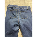 Spanx Womens 1X Blue Denim Flare Leg Trouser Jeans High Rise Boho Vintage Casual