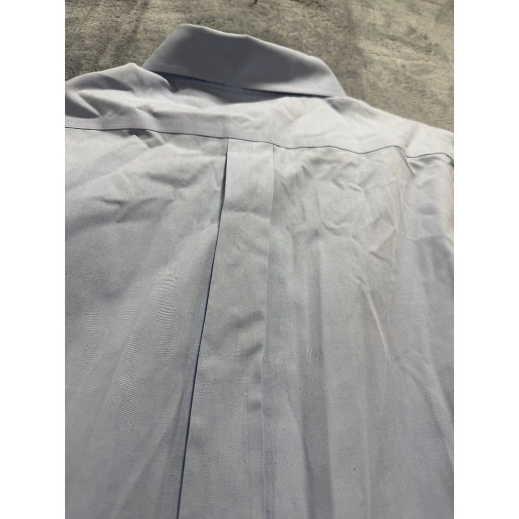 Brooks Brothers Mens 17-4/5 Light Blue Non-Iron Button Down Dress Shirt Preppy