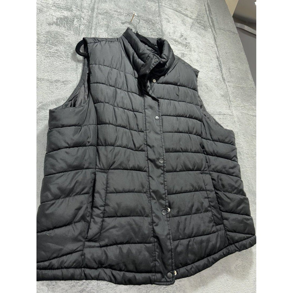 Gap Women's Black Quilted Puffer Vest Size XXL, photo 3 of 9