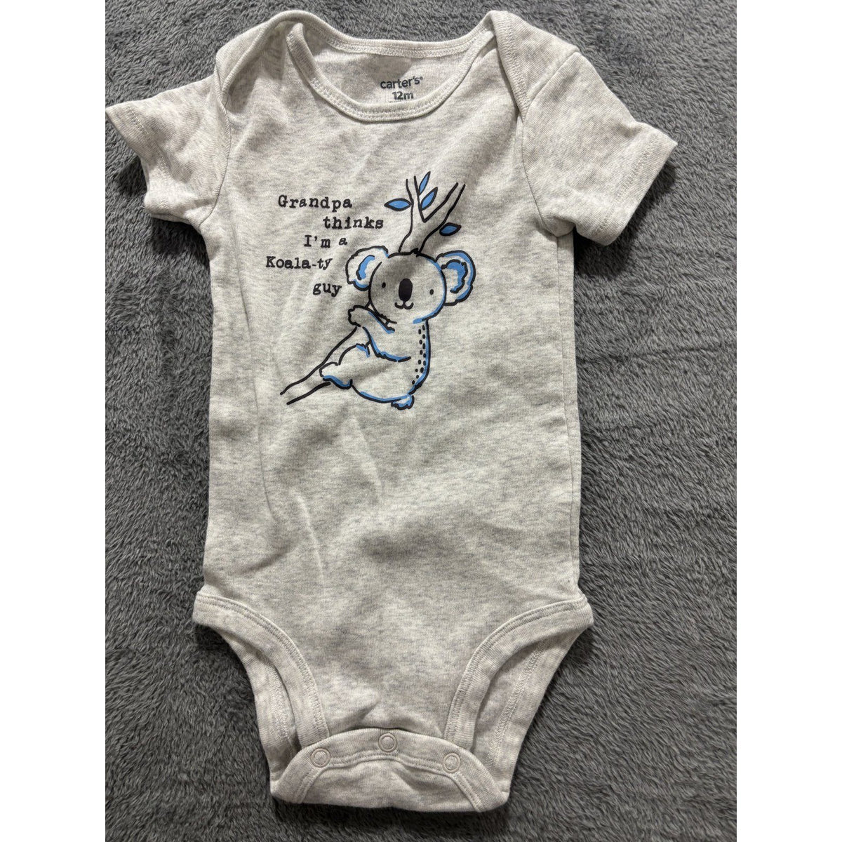Carter's Baby Boy 12M 9 Piece Bundle Bodysuits Pants Jeans Shorts Hoodie Blue