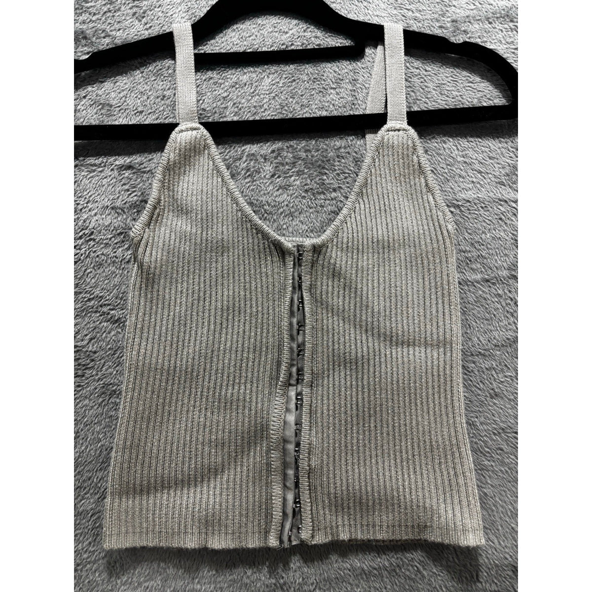 Zara Womens S Bundle 3pc Ribbed Tank Crop Top Gray Red