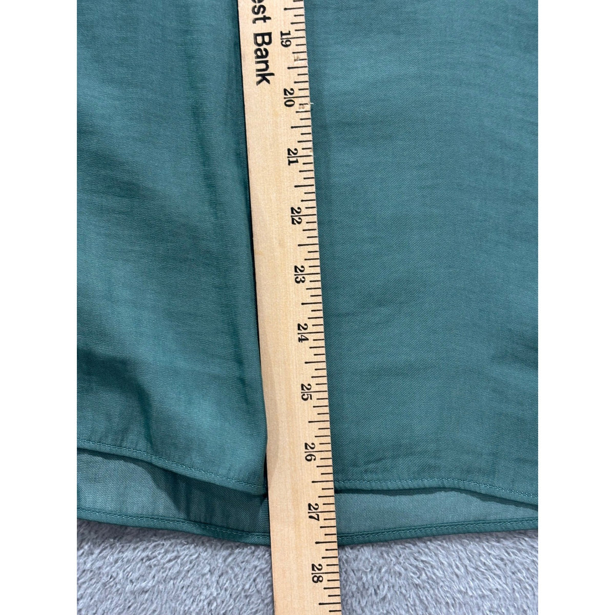 Banana Republic Women's Green V-Neck Blouse Size XL, photo 7 of 11