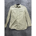 Banana Republic Mens L Khaki Green Long Sleeve Button Up Dress Shirt Casual