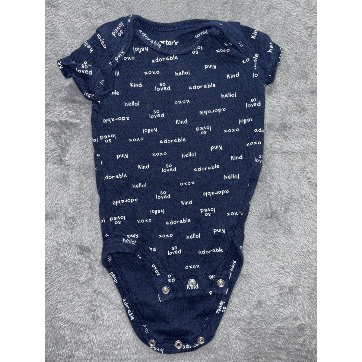 Carter's Baby Boy 3M 7 Piece Bundle Hoodie Tee Pants Bodysuits Blue Navy