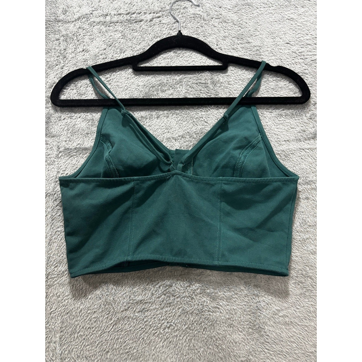 Womens Bundle 3pc Tank Crop Top Bralette XS/4 Red Black Green
