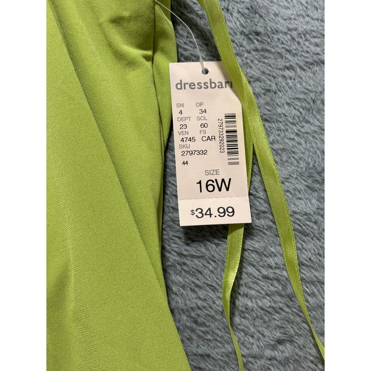 Jones Studio 16W Lime Green Sleeveless Pleated Neck Womens Tank Top Vintage NWT