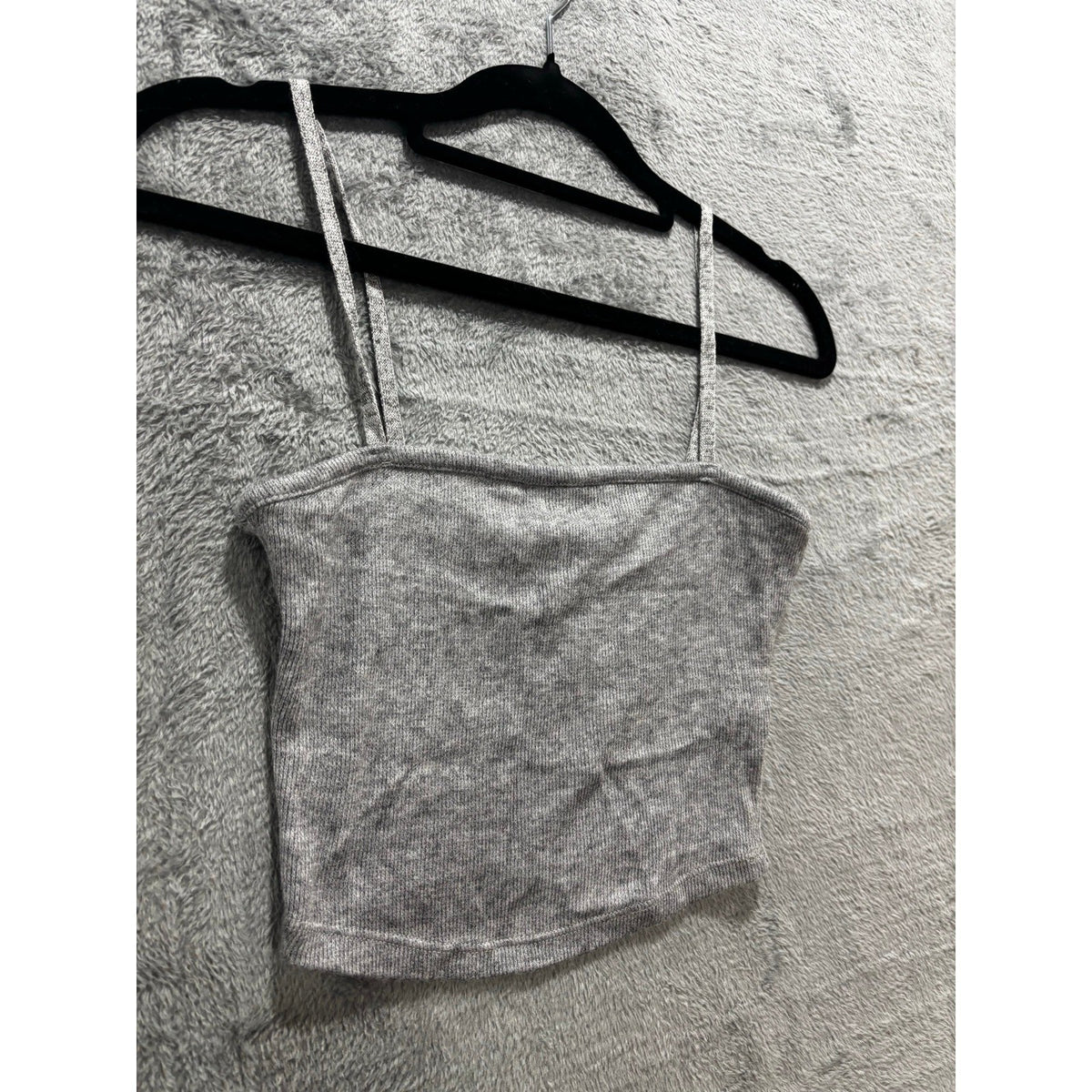 Zara Womens S Bundle 3pc Ribbed Tank Crop Top Gray Red