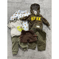 Carter's Child of Mine Baby Boy NB 6 Piece Bundle Sleeper Hoodie Pants