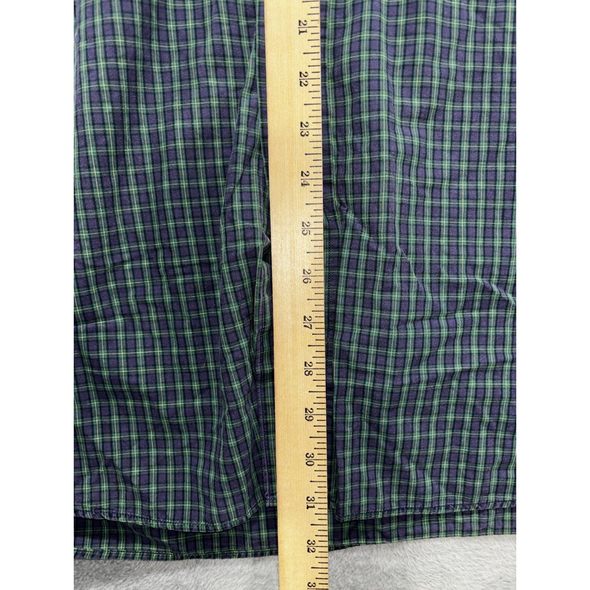 Ralph Lauren Men's Navy Green Plaid Shirt Size XL, photo 9 of 9