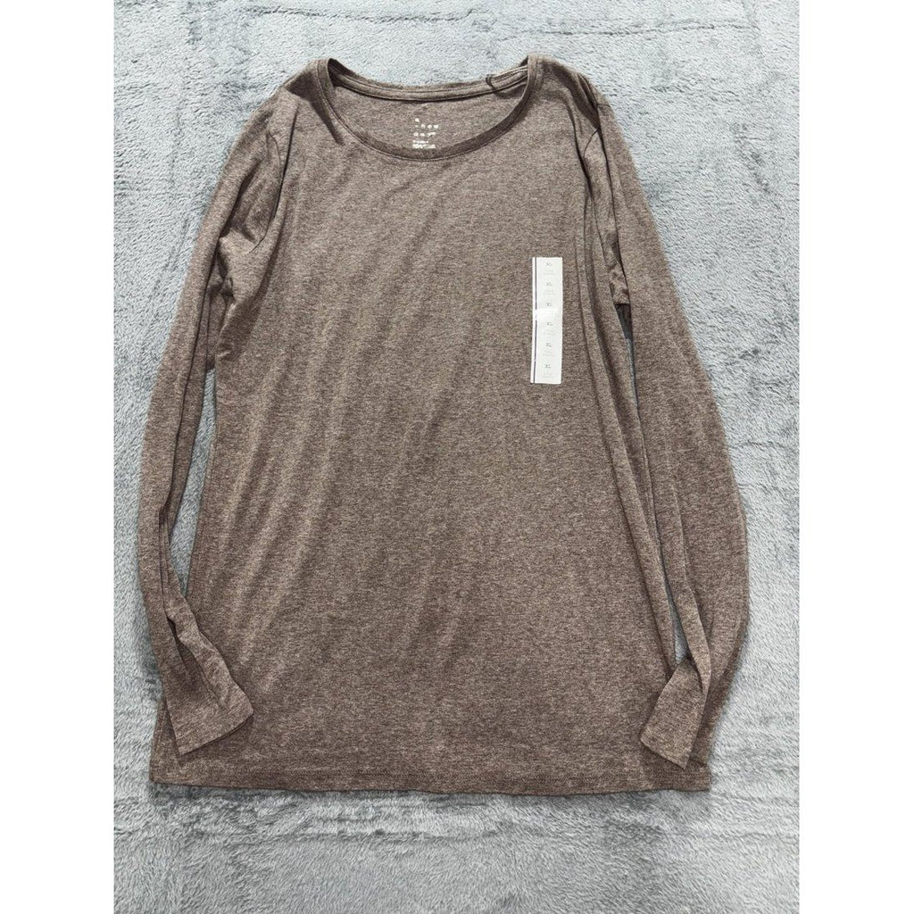 A New Day Women's Brown Long Sleeve Tee Size XL