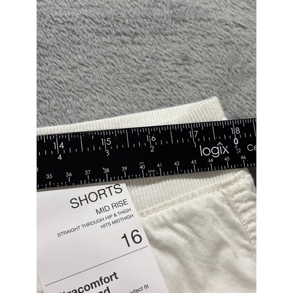 Sonoma Women's White Shorts Size 16, photo 6 of 15