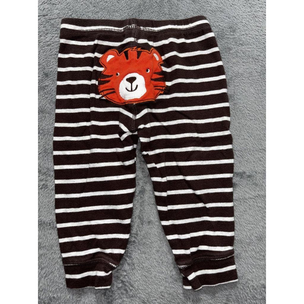 Carter's Baby Boy 12M 7 Piece Bundle Tiger Bodysuits Bomber Pants Orange Black
