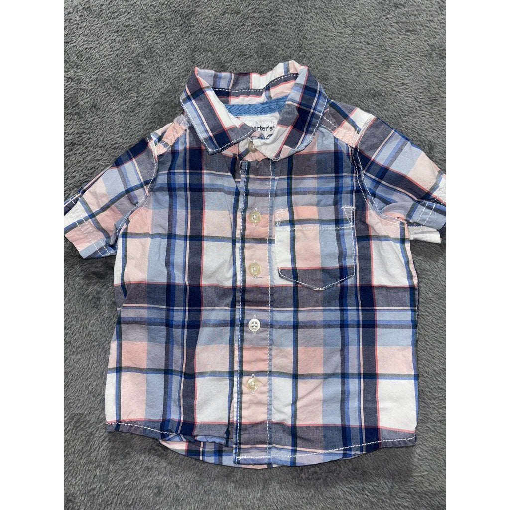 Carter's Just One You Baby Boy 3M 8 Piece Bundle Bunting Sleeper Plaid Pants