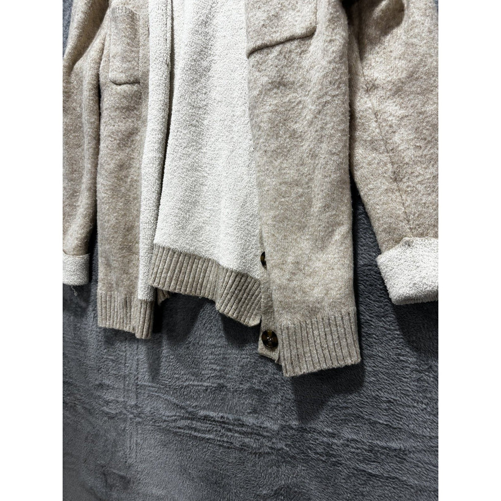 Maurices Women's Oatmeal Cardigan Shacket Size L, photo 3 of 8