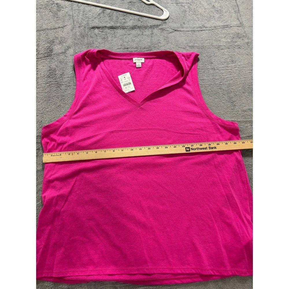 J.Crew Women's Pink Green V-Neck Tank Top Lot 2 2X, photo 5 of 14