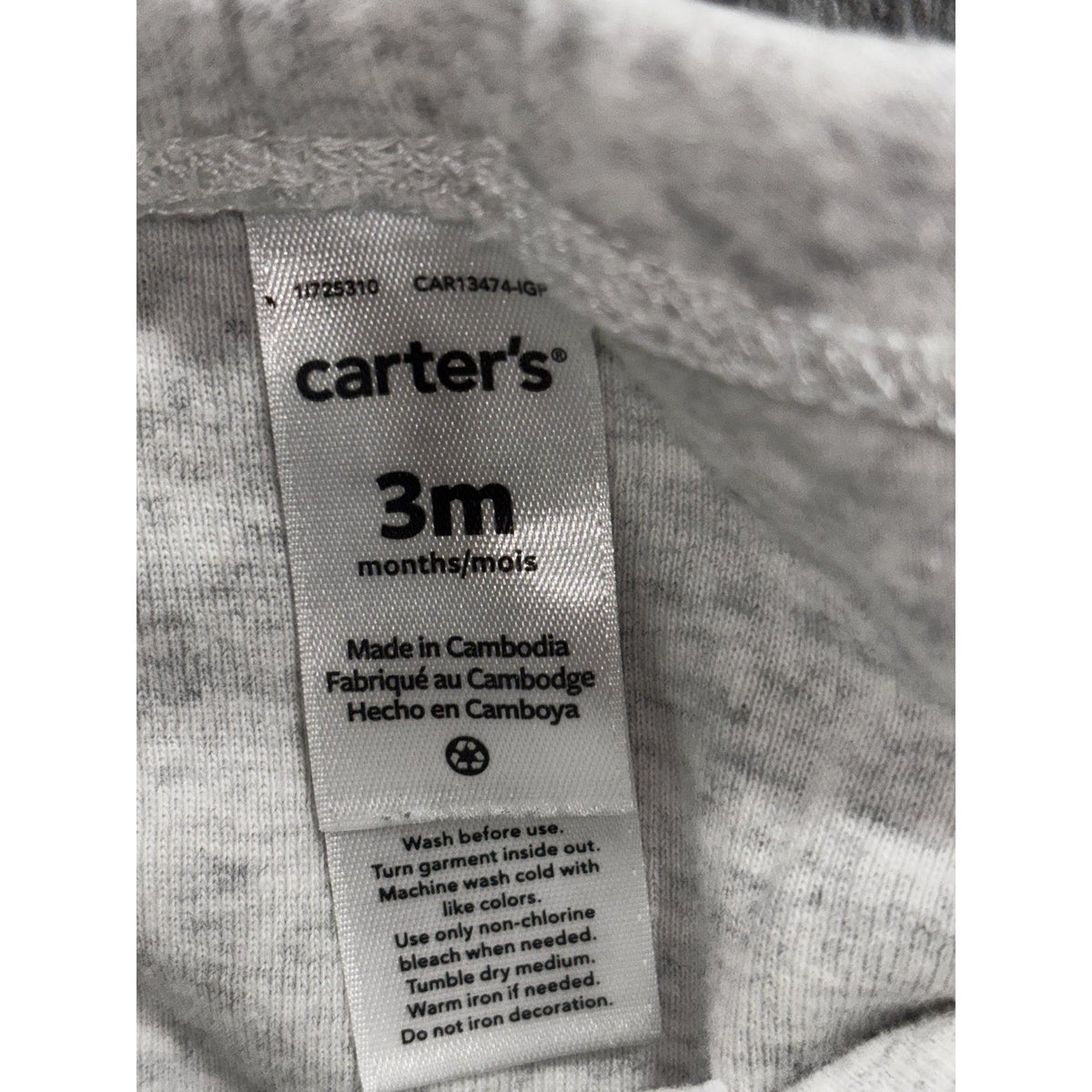 Carter's Just One You Baby Boy 3M 8 Piece Bundle Bunting Sleeper Plaid Pants