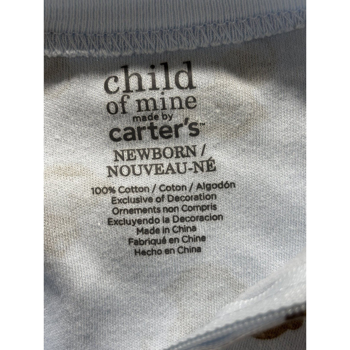 Carter's Child of Mine Baby Boy NB 6 Piece Bundle Sleeper Hoodie Pants