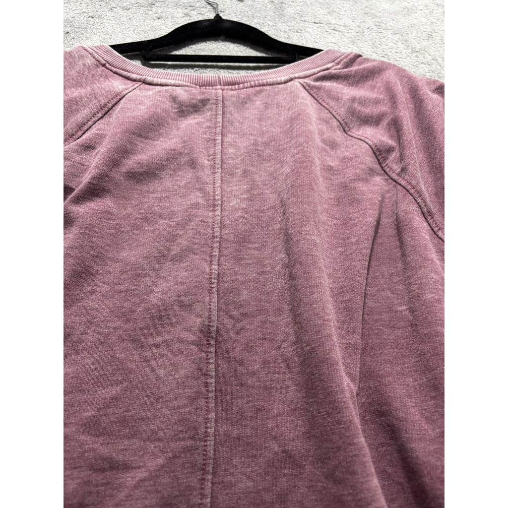 Balance Collection Womens XL Mauve Crewneck Sweatshirt Raglan Casual Athleisure