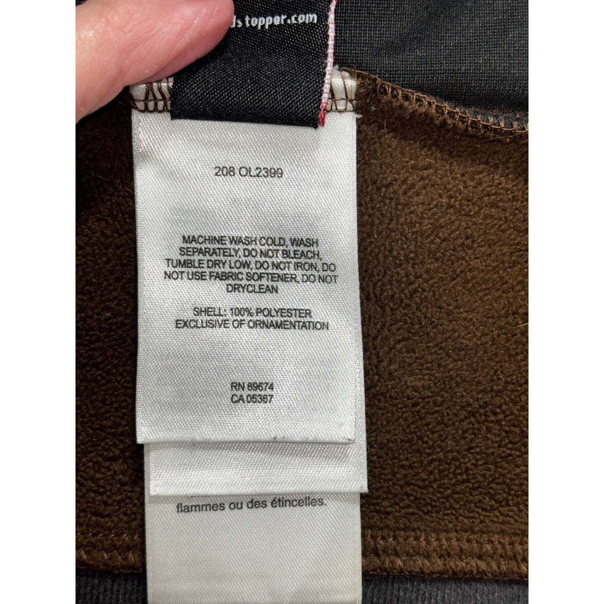 Mountain Hardwear Womens S Brown Full Zip Fleece Jacket Outdoor